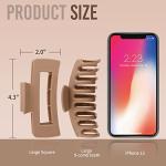 Set of 8 Matte Hair Claw Clips for Women