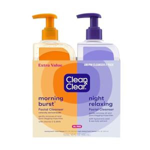Morning Burst and Night Deep Clean Face Wash Duo