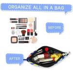 Chic Klein Blue Flower Makeup Pouch for Women