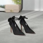 Chic Bow Ankle Strap Pointed Toe High Heels