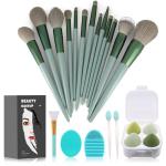 Koccido 22-Piece Green Makeup Brush Set