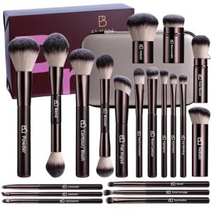20-Piece Makeup Brush Set with Travel Case