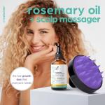 Rosemary & Castor Hair Oil Set with Massager