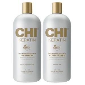 CHI Keratin Shampoo and Conditioner Set, 32 Oz