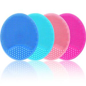 Silicone Facial Cleansing Brushes - 4 Pack Set