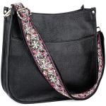 Viva Terry Vegan Leather Crossbody Bag - Black