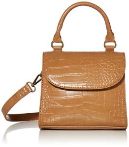 Diana Top Handle Crossbody Bag in Camel