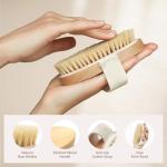 Natural Bristle Body Brush for Smooth Skin