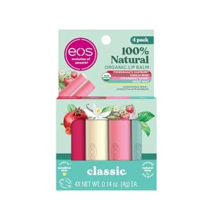 eos Natural Lip Balm Sticks 4-Pack Variety