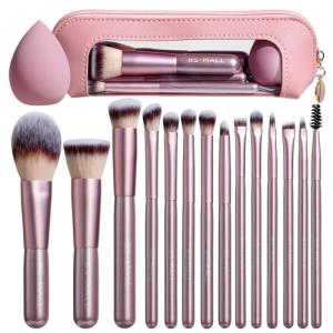 14-Piece Makeup Brush Set with Travel Case