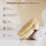 Natural Bristle Body Brush for Smooth Skin
