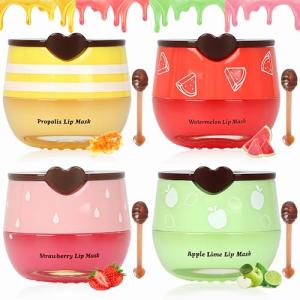 Lip Balm Set: Strawberry, Watermelon, Apple Lime, Honey