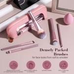 14-Piece Makeup Brush Set with Travel Case