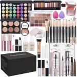 Complete Makeup Kit with Brushes and Colors