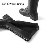 DREAM PAIRS Black Knee High Combat Boots Size 9
