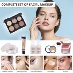 Complete Makeup Kit with Brushes and Colors