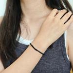 Black Onyx Healing Gemstone Stretch Bracelet