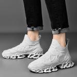 Poramea Unisex Slip-On Tennis Shoes White