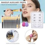 Complete Makeup Kit with Brushes and Colors