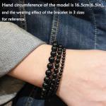 Black Onyx Healing Gemstone Stretch Bracelet