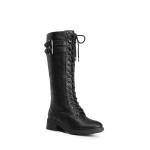DREAM PAIRS Black Knee High Combat Boots Size 9