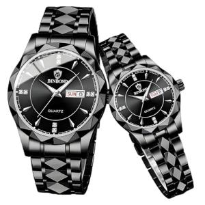 Valentine's Couple Waterproof Luminous Watches Set