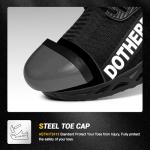 Stylish Lightweight Steel Toe Slip-On Sneakers