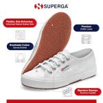 Superga White Unisex Sneakers Size 5 Women, 3.5 Men