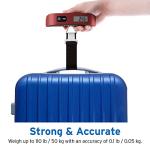 Portable Digital Luggage Scale with Temperature Sensor