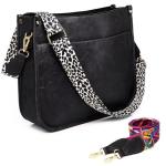 AUYOCO Vegan Leather Crossbody Bag with Guitar Straps