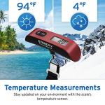 Portable Digital Luggage Scale with Temperature Sensor