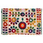 Jaipuri Art Sling Bag - Green & Gold