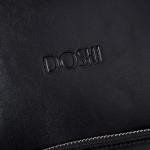 DOSHI Slim Black Vegan Leather Backpack Purse