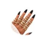 KISS WIFE Gold Stackable Knuckle Ring Set