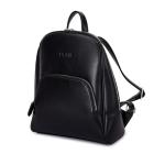 DOSHI Slim Black Vegan Leather Backpack Purse