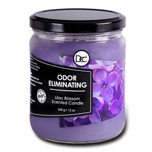 Lilac Blossom Scented Candle for Odor Elimination