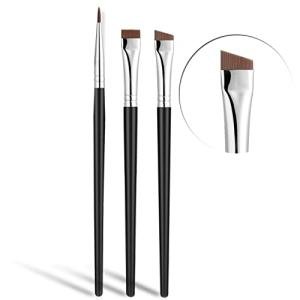 Precision Eyeliner Brush Set with Synthetic Bristles