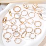 Gold Vintage Stackable Knuckle Ring Set