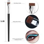 Precision Eyeliner Brush Set with Synthetic Bristles