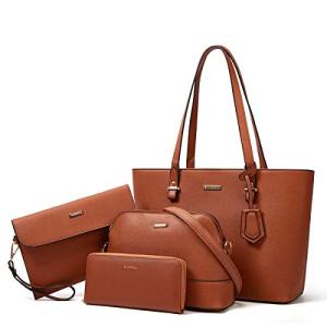 Chic Women’s Faux Leather Tote and Purse Set