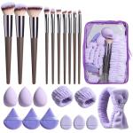 23-Piece Makeup Brush Set with Travel Sponge