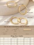 Dainty 14K Gold Plated Stackable Rings Set