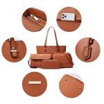 Chic Women’s Faux Leather Tote and Purse Set