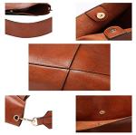 Molodo Women’s PU Leather Bucket Tote Handbag