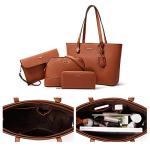 Chic Women’s Faux Leather Tote and Purse Set