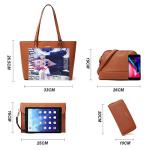 Chic Women’s Faux Leather Tote and Purse Set