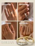 Dainty 14K Gold Plated Stackable Rings Set