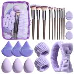 23-Piece Makeup Brush Set with Travel Sponge