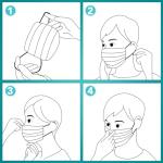 ZTANPS 100 Pack Black Disposable 3-Ply Masks