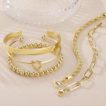 Trendy 14K Gold Plated Women’s Chunky Bracelet